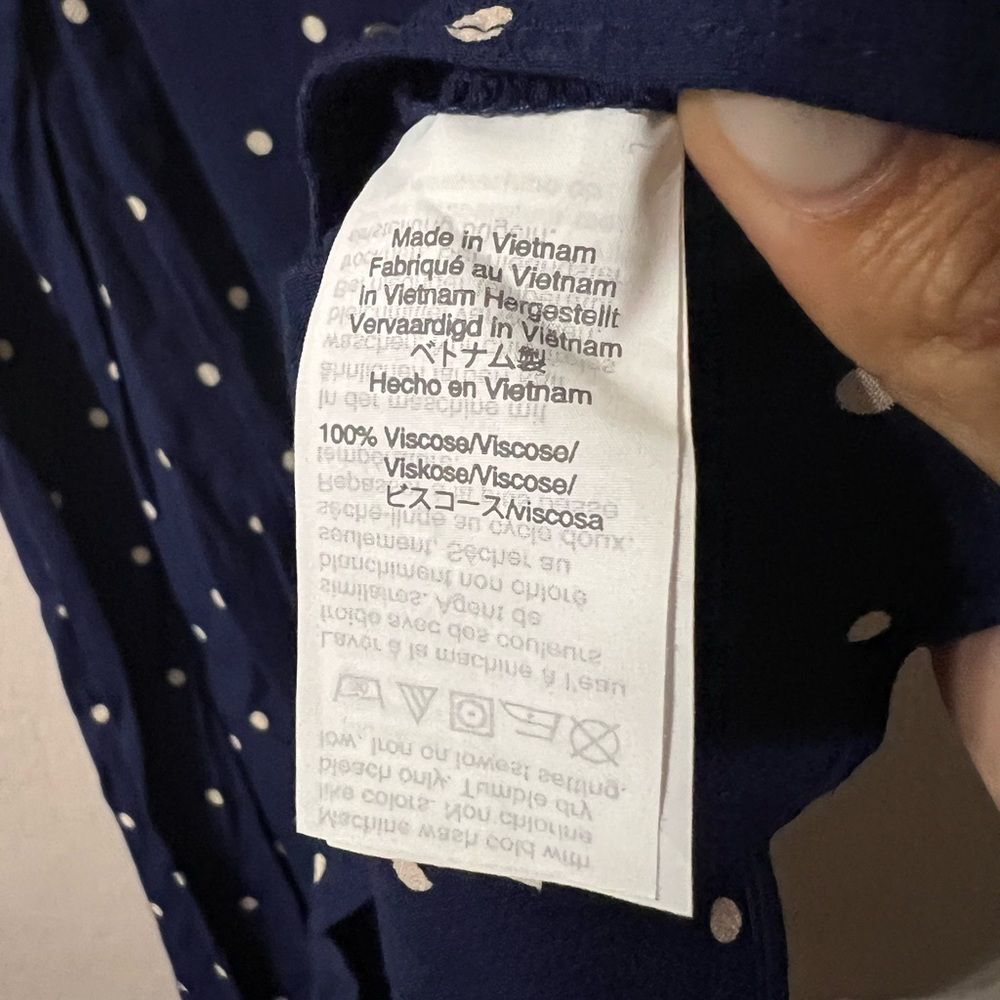 Madewell Ruffle Strap Button Down Polka Dot Dress… - image 6